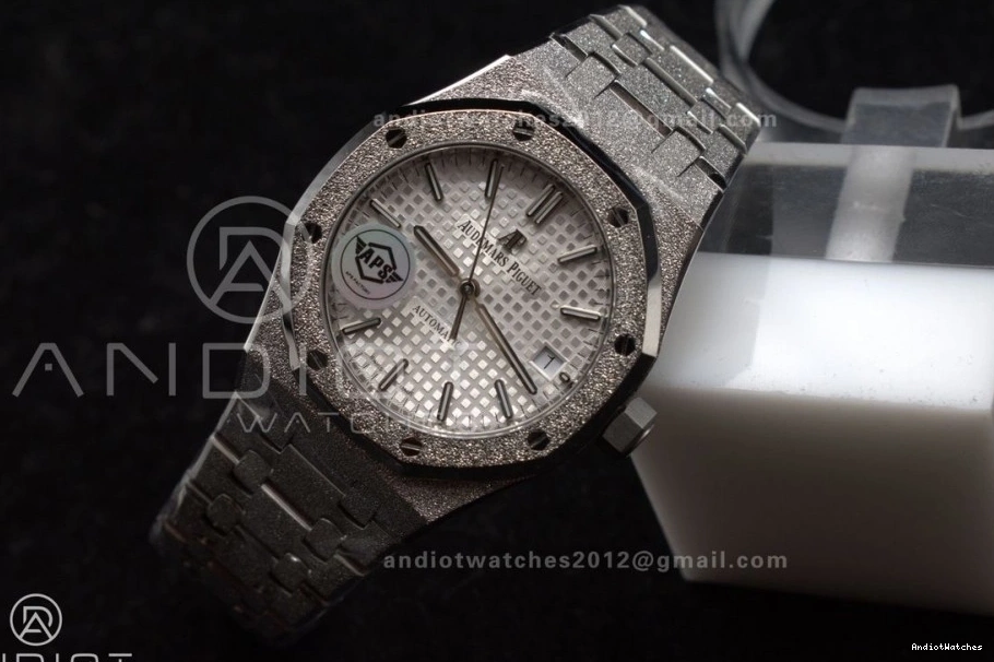 1:1 Dial 15454 Royal Clone Best SS 1033 On APSF White Super Oak Frosted 37mm Edition Bracelet SA3120 Textured Affordable SS 0714
